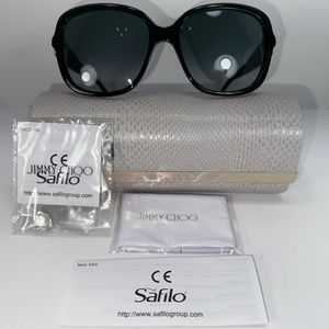 NEW - Authentic JIMMY CHOO Black Sadie Sunglasses